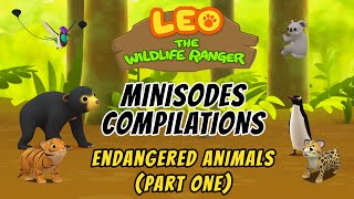 Endangered Animals Minisode Compilation Part 12  Leo the Wildlife Ranger  Animation  For Kids [upl. by Nylteak]