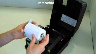 Tutorial Bematech  Impressora de Etiquetas LB1000  Abastecimento de Papel [upl. by Aileduab]