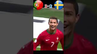 Portugal Vs Sweden ⚡ highlights worldcup Qualifier cristianoronaldo portugal shorts [upl. by Dlanod]