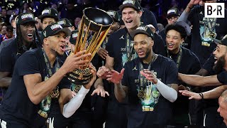 Bucks 2024 NBA Cup Championship amp MVP Trophy Presentation [upl. by Cilegna]