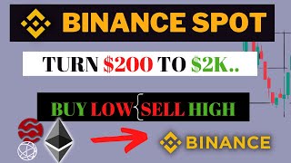 Raised 200 to 2K Trading Spot On Binance  Using This Trick [upl. by Amisoc]