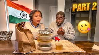 Trying INDIAN FOOD for the FIRST TIME 🇮🇳  PART 2 Mukbang [upl. by Seda]