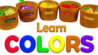 Learn Colors With Colorful Fruits  Learn Colors For Toddlers Teach Color Preschool Nursery Rhymes [upl. by Drusie788]