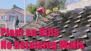 How to Landscape Hills WITHOUT RETAINING WALLS DIY Raised Garden Beds Kits Affordable Landscaping [upl. by Ettari96]