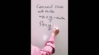 How to convert metre per second into kilometre per hour shorts viral quicktricks convert maths [upl. by Parik]