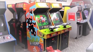 Atari amp Gaelcos awesome 1998 Radikal Bikers Arcade Machine  Pair Of Linked Cabinets [upl. by Flan]