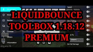 Toolbox Infinite Premium For MCPE 11812  LiquidBounce 11812 [upl. by Donetta418]