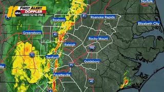 LIVE Possibly severe storms move through North Carolina tornado watch active [upl. by Aurelea879]