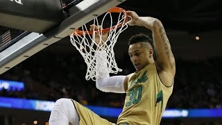 Wichita State vs Notre Dame Zach Auguste dunk [upl. by Atnamas]