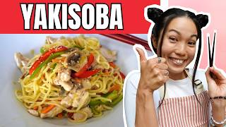 Yakisoba Japonesa  Receta Fácil y Auténtica 🇯🇵 [upl. by Hertzog]