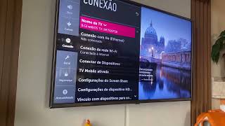 Mensagem de WiFi desligado na Smart TV LG  tem como ligar o WiFi dela [upl. by Downall]