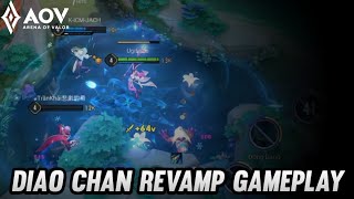 AoV  DIAO CHAN REVAMP GAMEPLAY  ARENA OF VALOR  LIÊNQUÂNMOBILE  ROV [upl. by Cousins]