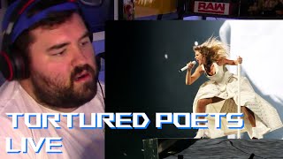 Singer reaction to Taylor Swift  Entire Tortured Poets Department Eras Tour Set LIVE [upl. by Toscano]