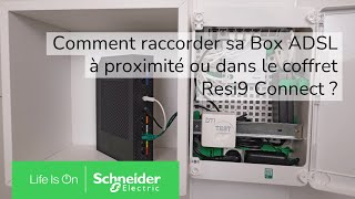 Comment raccorder sa Box ADSL à proximité ou dans le coffret Resi9 Connect   Schneider Electric [upl. by Narruc]