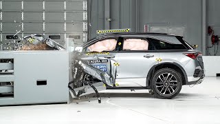 2024 Acura ZDX driverside small overlap IIHS crash test [upl. by Aliet555]