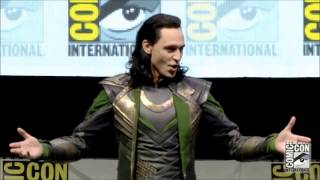 Loki Takes Hall H SDCC 2013 Comic Con FULL appearance [upl. by Ebonee]