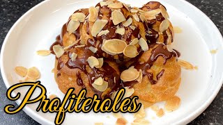 PROFITEROL with SPANISH CATALAN CREAM  easy recipe [upl. by Felipa]