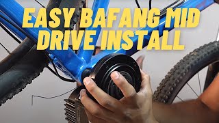 Easy Bafang Mid Drive Kit Installation  BBSHDBBS02 [upl. by Klug755]