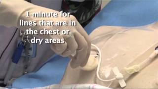 Dressing a Central Venous Catheter by MJ Manning  OPENPediatrics [upl. by Alyse511]