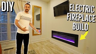 Install an Electric Fireplace DIY  RW Flame [upl. by Assina157]