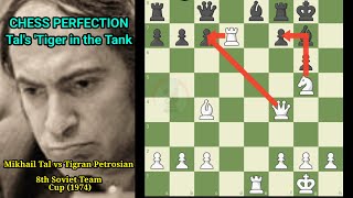 CHESS PERFECTION Mikhail Tal Iconic Tiger in the Tank Strategy [upl. by Ymerej]