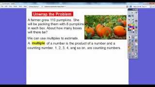 Estimate Quotients Using Multiples  Lesson 41 [upl. by Aylat]