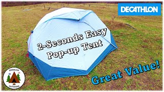 The Quechua 2Seconds Easy by Decathlon  A Spider Frame Popup Tent [upl. by Ibson]