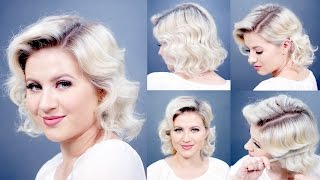 HOW TO Retro Finger Waves Short Hairstyles  Milabu [upl. by Otnicaj]