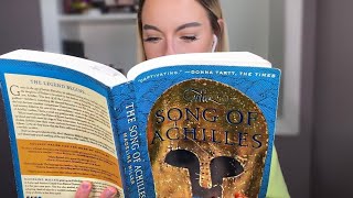 ASMR  the song of achilles review amp semi inaudible reading [upl. by Nonrev84]