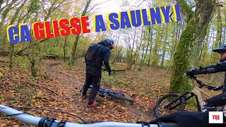 VTTAE Enduro à Saulny Ça glisse terriblement  ⛷⛷ [upl. by Lua107]