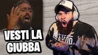 LUCIANNO PAVAROTTI  VESTI LA GIUBBA REACTION [upl. by Nelak]