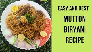 Mutton Biryani Banane Ka Tarika  Easy And Best Mutton Biryani Recipe  Mutton Dum Biryani  food [upl. by Nahem]