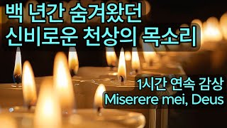 가톨릭 성가 1시간 연속감상  주여 저를 불쌍히 여기소서  Miserere mei Deus 미제레레  Allegri [upl. by Brennen]