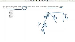 Bocconi Test Conditional Probability Question [upl. by Brody]