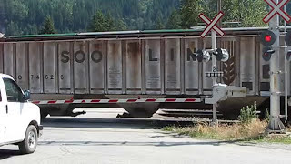 CP Grain train with CN units  North Bend BC110709 CP AC4400CW 9818 leading [upl. by Repinuj]