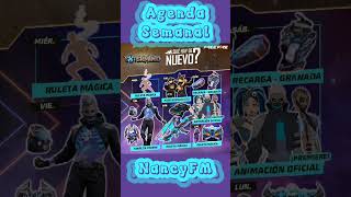 Nueva agenda semanal Free Fire  Pase Booyah 23  Torre de tokens  Ruleta mágica  NancyFM [upl. by Moyna]