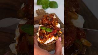 🍆Caponata🍆The Best Bruschetta Recipe with Eggplant and Burrata [upl. by Jemima]