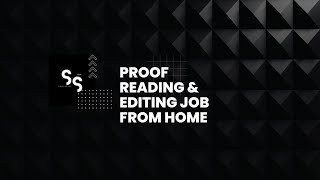 PROOF READING amp EDITING JOB FROM HOME NO EXPERIENCE NEEDED 25 AN HOUR REMOTE WORK [upl. by Ybbed215]