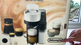 Nespresso VERTUO LATTISSIMA UNBOXING FIRST USE amp INITIAL REVIEW  Vertuoline Coffee Machine Reviews [upl. by Aknayirp]