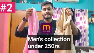 Meesho mens clothing collection under 250rs  Meesho haul unboxing [upl. by Demott]