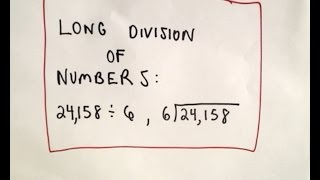 ❖ Long Division of Numbers  Arithmetic Basics ❖ [upl. by Ralyat]