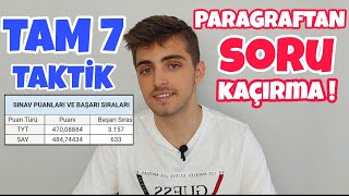 Paragraf İçin 7 Derece Taktiği  Ve Taktiklerle Soru Çözümü [upl. by Wight]