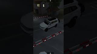 Ford endeavour railway crossing accident 😀😀 shorts ronakgamerz 👿 [upl. by Ahsiniuq]