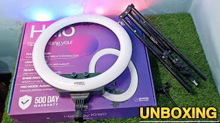 cheap and best quality 18 inch ring light  halo 18 ring light  halo 18 inch ring light unboxing [upl. by Macfarlane]