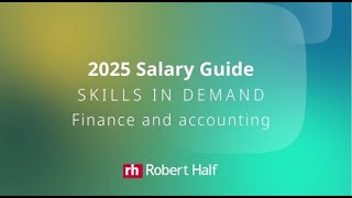 2025 skills in demand Finance and accounting [upl. by Eitten726]