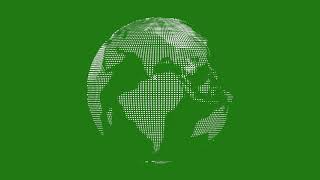 Rotating Globe on a green screen [upl. by Netneuq]