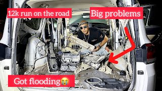 How to clean and remove all parts of landcruiser GXR got flood car detailes carcare flooding [upl. by Guerra]