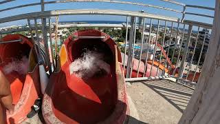 The Quest of Herakles WaterSlide at WaterWorld in Ayia Napa Cyprus [upl. by Montano]