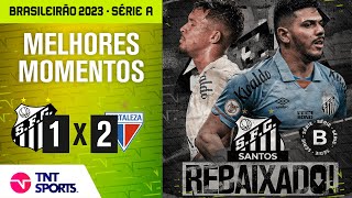 PARTIDA TERMINA ANTES DO FIM POR INVASÃO DA TORCIDA E SANTOS ESTÁ REBAIXADO  SANTOS 1 X 2 FORTALEZA [upl. by Cyndie]