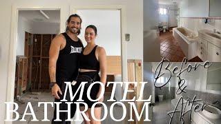 Motel Renovation Series The Bathrooms Chloe y Seba Vlog [upl. by Wolf715]